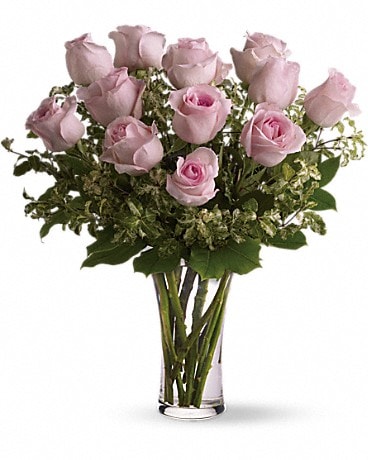 A Dozen Pink Roses Bouquet